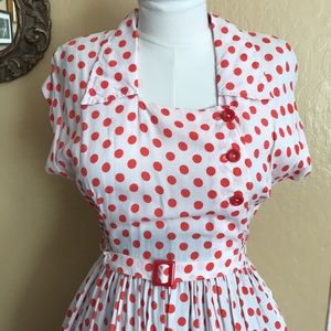 Cold rayon vintage 1940-1950 house dress